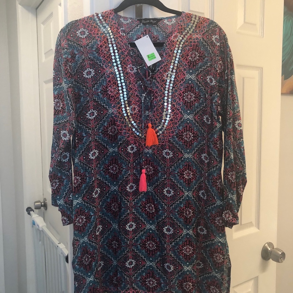 NWT light weight dress/coverup size S/M